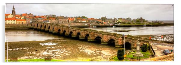 Berwick Bridge Acrylic by Tom Gomez