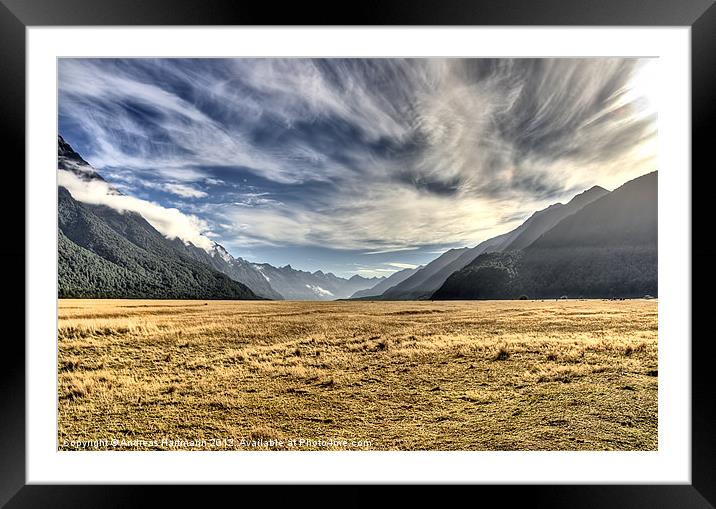 New Zealand Roadtrip Framed Mounted Print by Andreas Hartmann