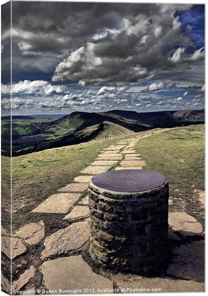 Lose Hill View Canvas Print by Darren Burroughs
