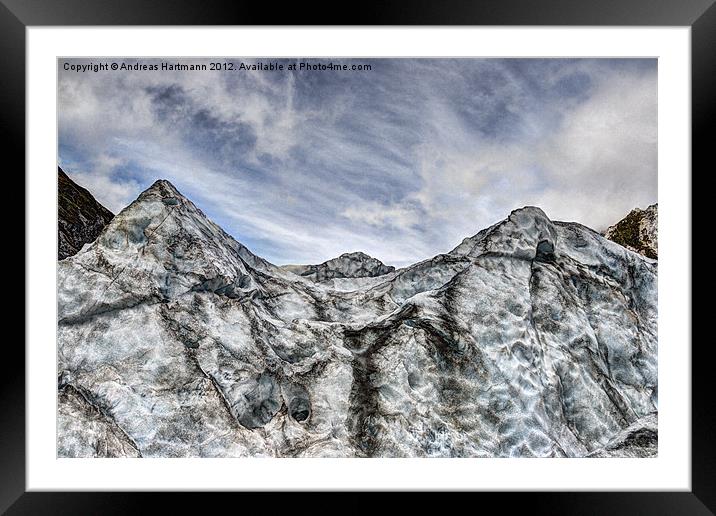 Franz-Josef Glacier Framed Mounted Print by Andreas Hartmann