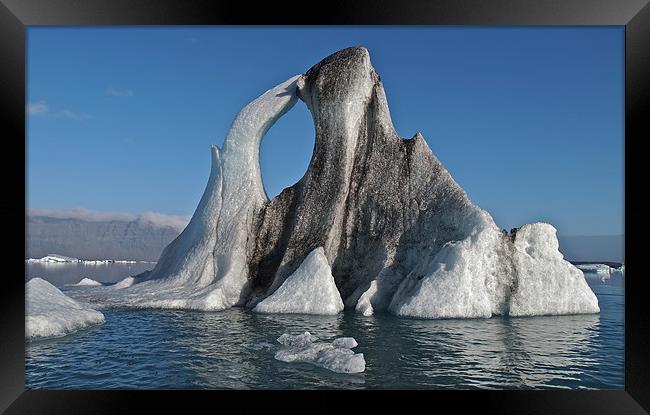 Iceberg Kiss Framed Print by mark humpage