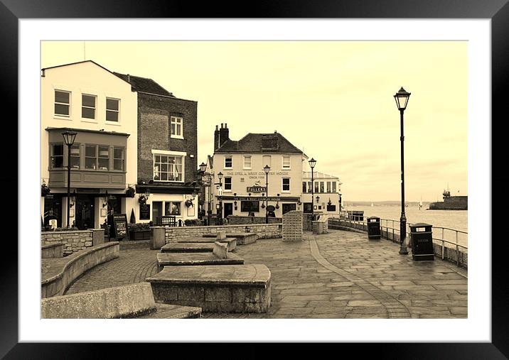 Still and West Old Portsmouth Framed Mounted Print by Marilyn PARKER