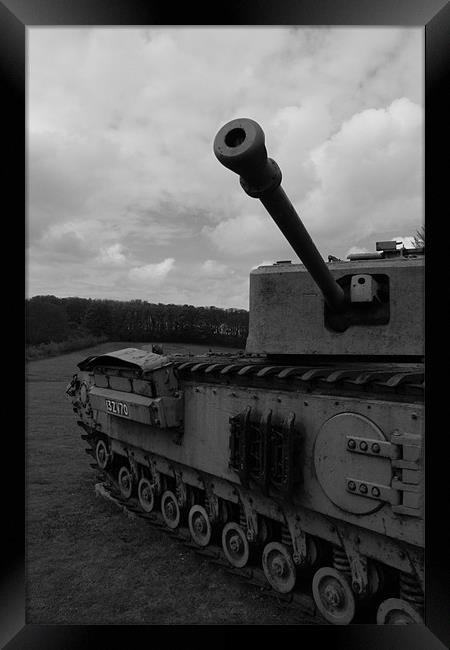 WWII Tank Framed Print by Adrian Wilkins