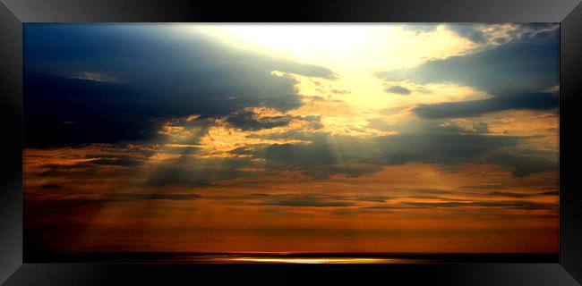 Corney Sunset Framed Print by Lee Dawson