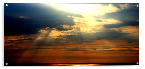 Corney Sunset Acrylic by Lee Dawson