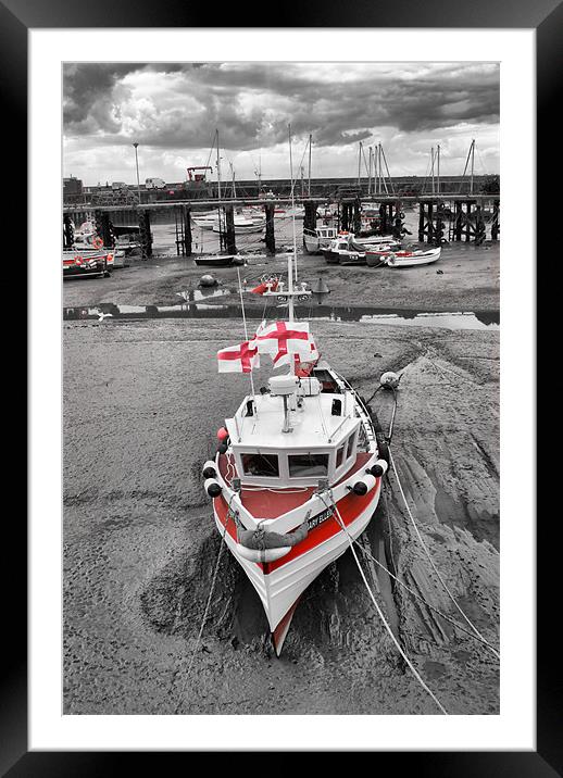 Red low tide Framed Mounted Print by Maria Tzamtzi Photography