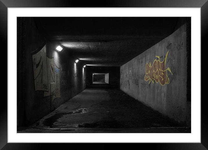 The Art Tunnel Framed Mounted Print by Steven Murphy