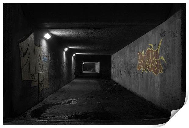 The Art Tunnel Print by Steven Murphy