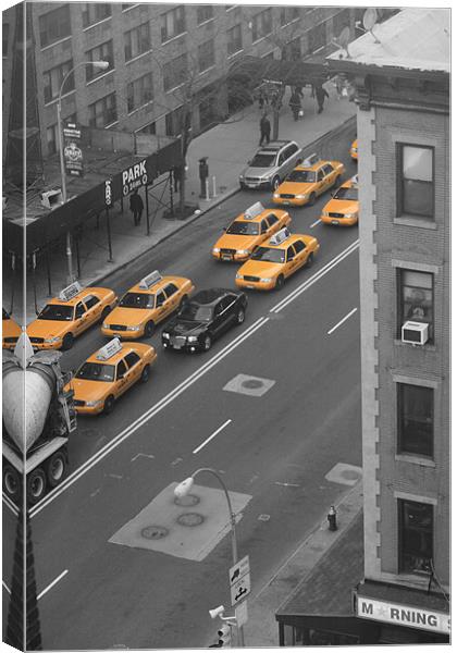 NYC's Yellow Queue Canvas Print by  Orchard
