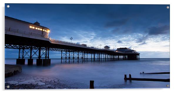 Cromer Pier - May Sunrise Acrylic by Simon Wrigglesworth