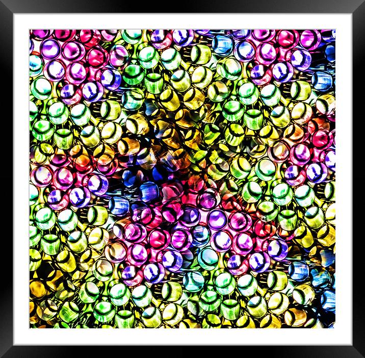 Fluoro Straws Framed Mounted Print by Steve Purnell