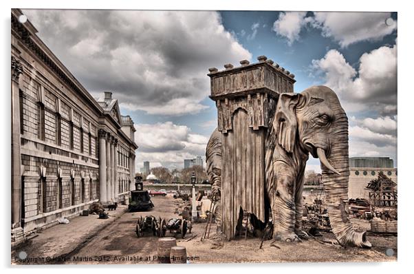 University of Greenwich and Elelephant Acrylic by Karen Martin