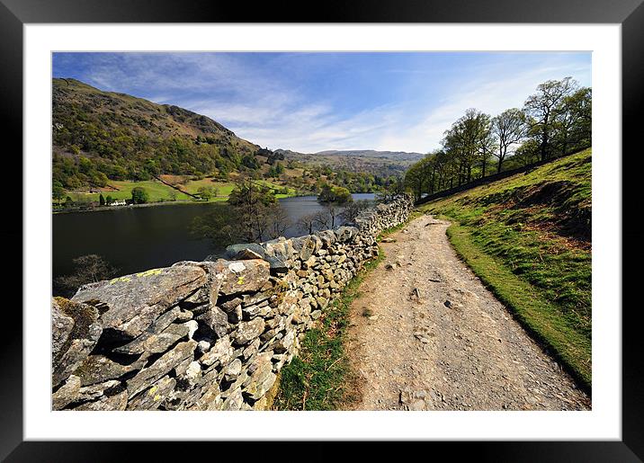 The Rydal Way Framed Mounted Print by Jason Connolly