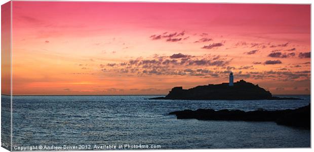 Pink Sky Canvas Print by Andrew Driver