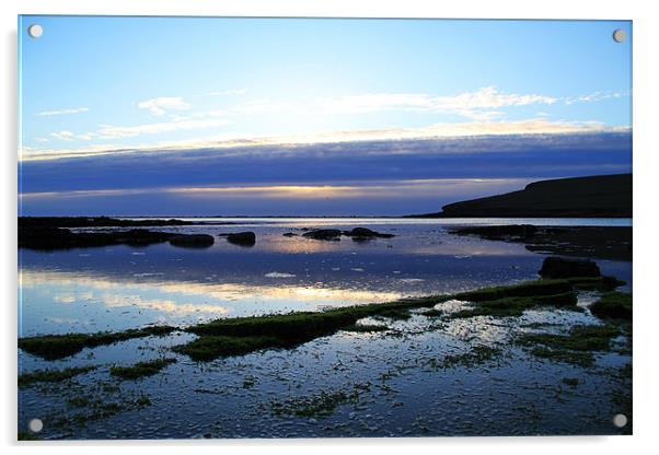 calm nigh at Marwick Bay Acrylic by Cameron scott