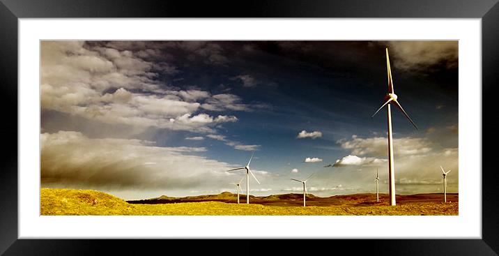 Lochelbank windfarm Framed Mounted Print by Kevin Dobie