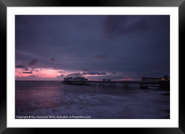 Cromer Pier at dawn Framed Mounted Print by Roy Scrivener