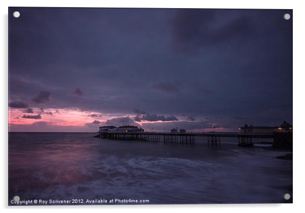 Cromer Pier at dawn Acrylic by Roy Scrivener