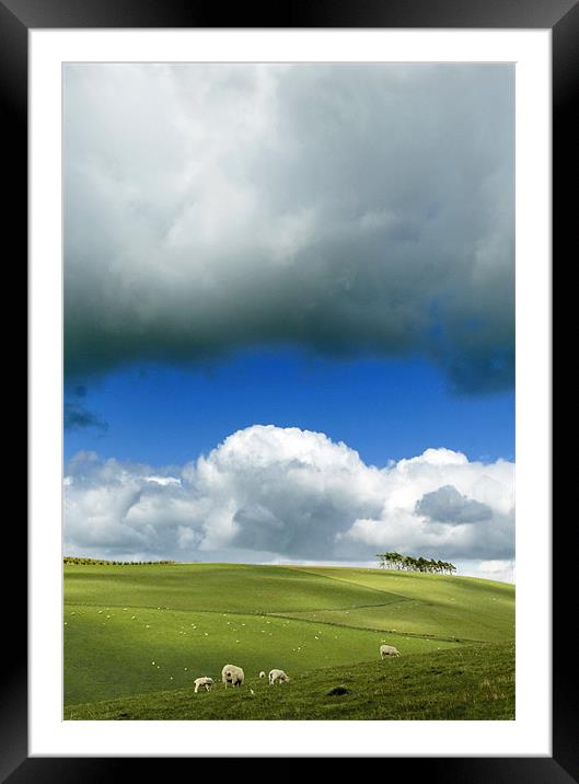 Hillside above Loch leven Framed Mounted Print by Kevin Dobie