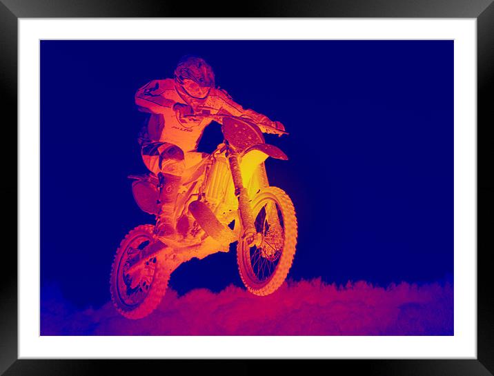 Motocross Framed Mounted Print by Northeast Images