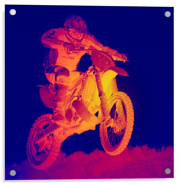 motocross Acrylic by Northeast Images