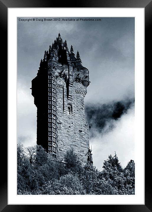 Wallace Monument, Scotland Framed Mounted Print by Craig Brown