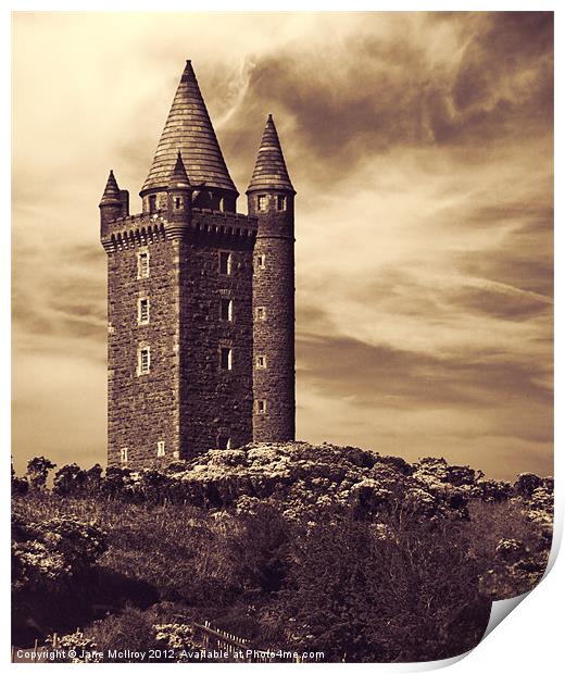 Scrabo Tower, Newtownards, County Down Print by Jane McIlroy