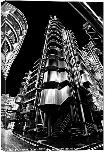 THE LLOYDS BUILDING Canvas Print by Helen Cullens