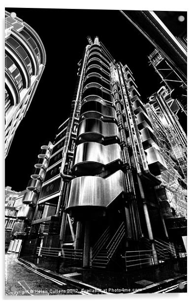 THE LLOYDS BUILDING Acrylic by Helen Cullens