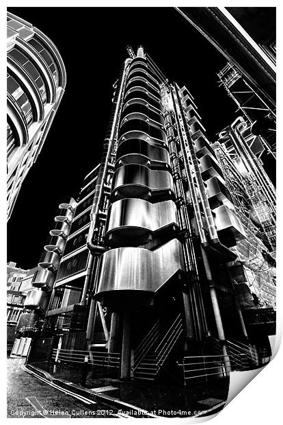 THE LLOYDS BUILDING Print by Helen Cullens