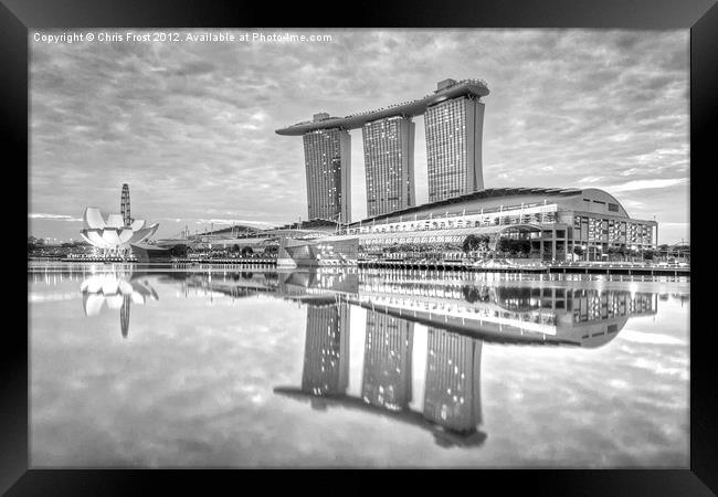 Marina Sands Bay Singapore Framed Print by Chris Frost