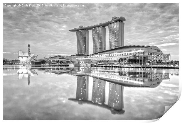 Marina Sands Bay Singapore Print by Chris Frost