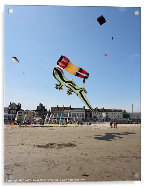 The Kite Has Legs. Acrylic by Paul Brewer