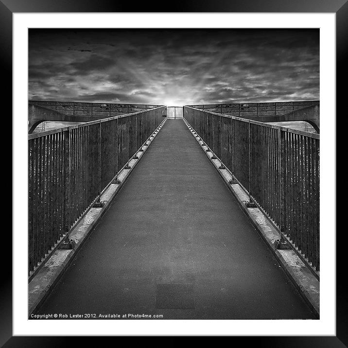 Heavens Gate Framed Mounted Print by Rob Lester