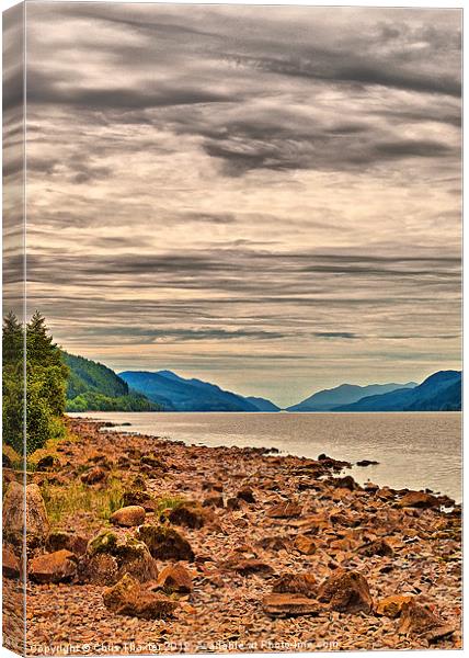 Loch Ness View Canvas Print by Chris Thaxter