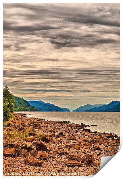 Loch Ness View Print by Chris Thaxter