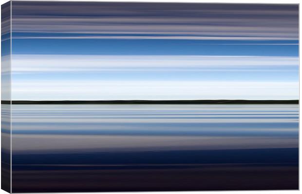 On the water abstract Canvas Print by Gary Eason
