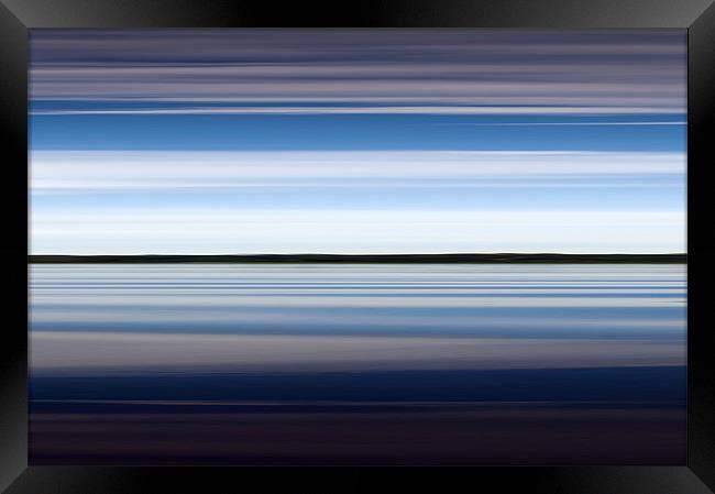 On the water abstract Framed Print by Gary Eason