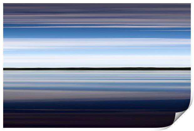 On the water abstract Print by Gary Eason