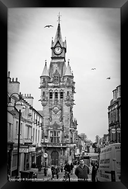 High Street Dunfermline Framed Print by Buster Brown