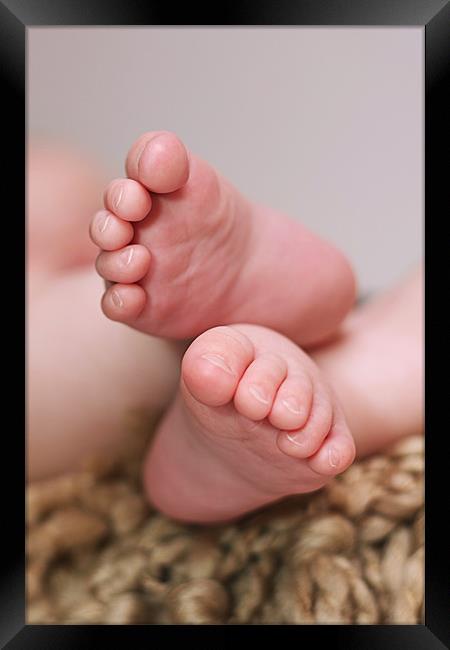 Baby Feet Framed Print by Philip Dunk