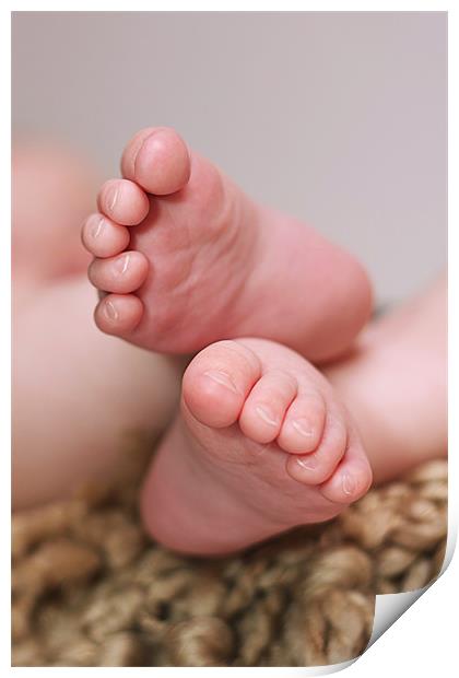 Baby Feet Print by Philip Dunk