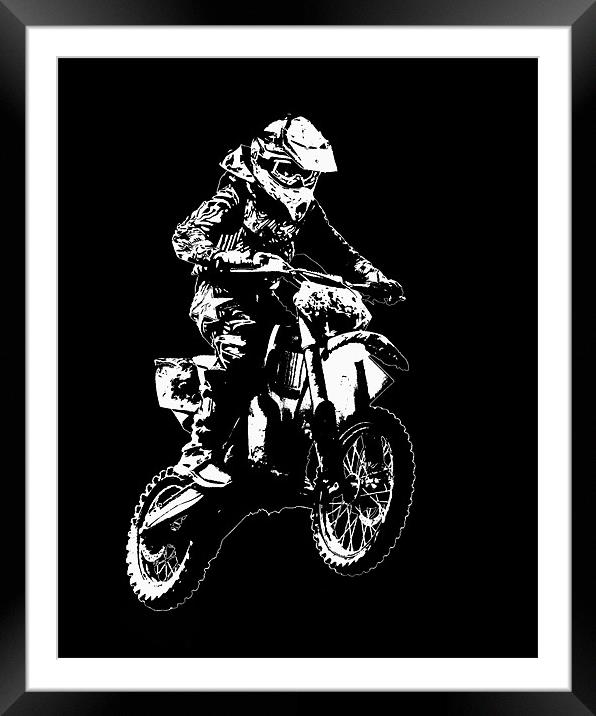 Motocross Framed Mounted Print by Northeast Images