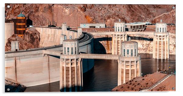 Hoover Dam Acrylic by Ray Shiu