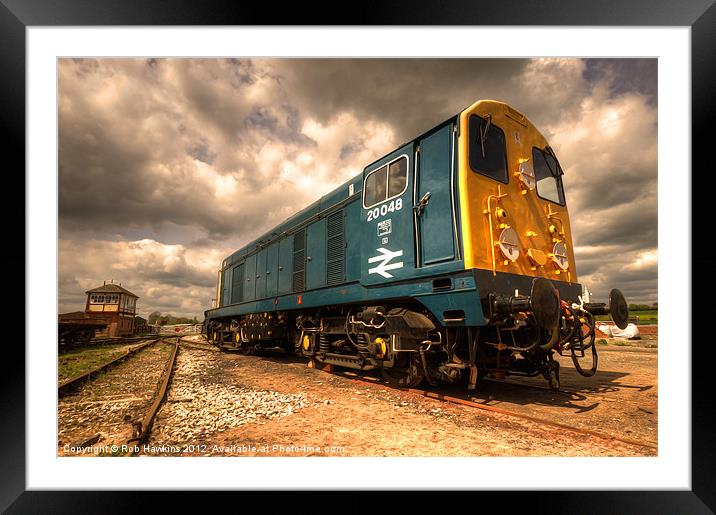 The class 20 Framed Mounted Print by Rob Hawkins