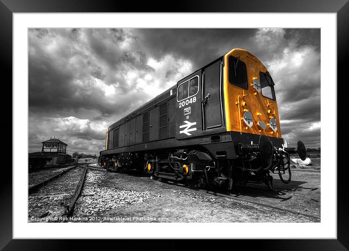 The BR class 20 Framed Mounted Print by Rob Hawkins