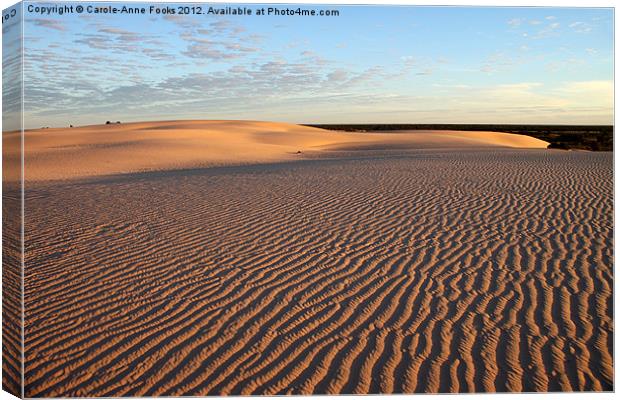 Dunes at Sunrise, Mungo Canvas Print by Carole-Anne Fooks