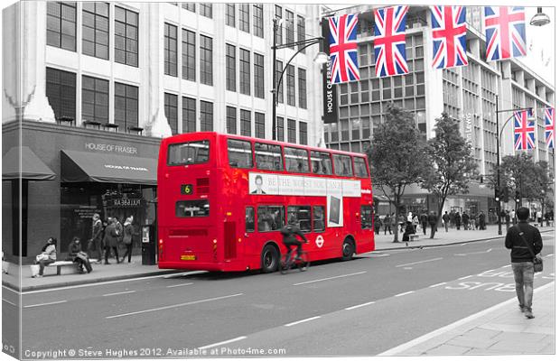 Very British London Bus 2012 Canvas Print by Steve Hughes