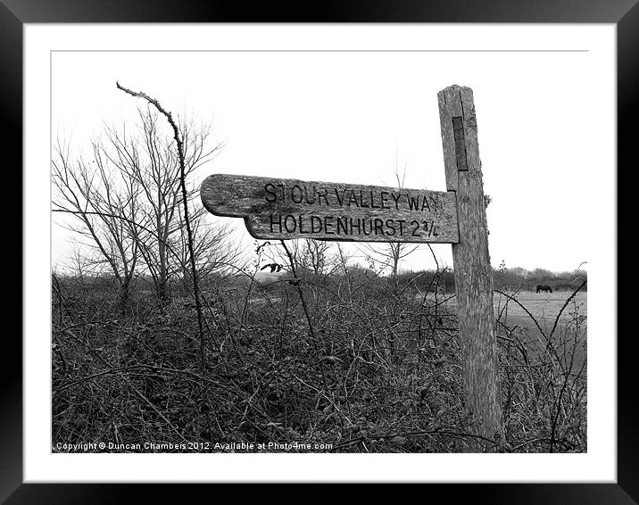 Stour Valley Way Framed Mounted Print by Duncan Chambers
