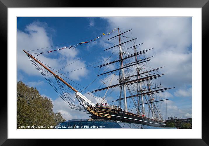 The Cutty Sark Framed Mounted Print by Dawn O'Connor